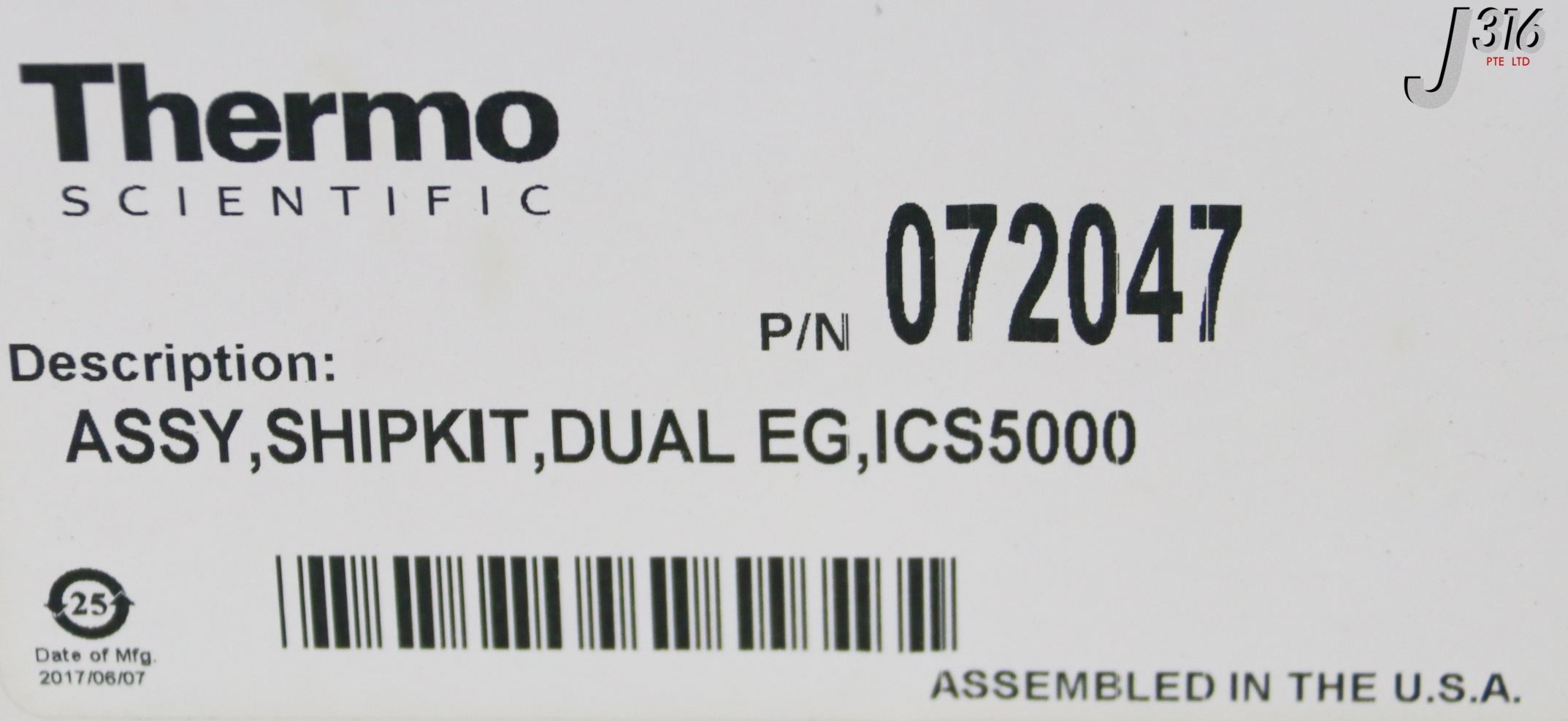 28848 THERMO SCIENTIFIC ELUENT GEN, ICS-5000+ EG-5, EGC 500+ (NEW